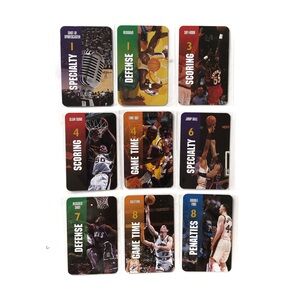 1998 NBA Interactive TV Game Cards - Defense 1 Rebound Shaq O'neal Lot of 9 NM